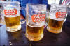 Comienza la degustación de Las cervezas húngaras como Arany Ászok es excelente. En varios sitios ofrecen cervezas caseras.