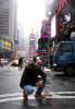 Javier en el Times Square.